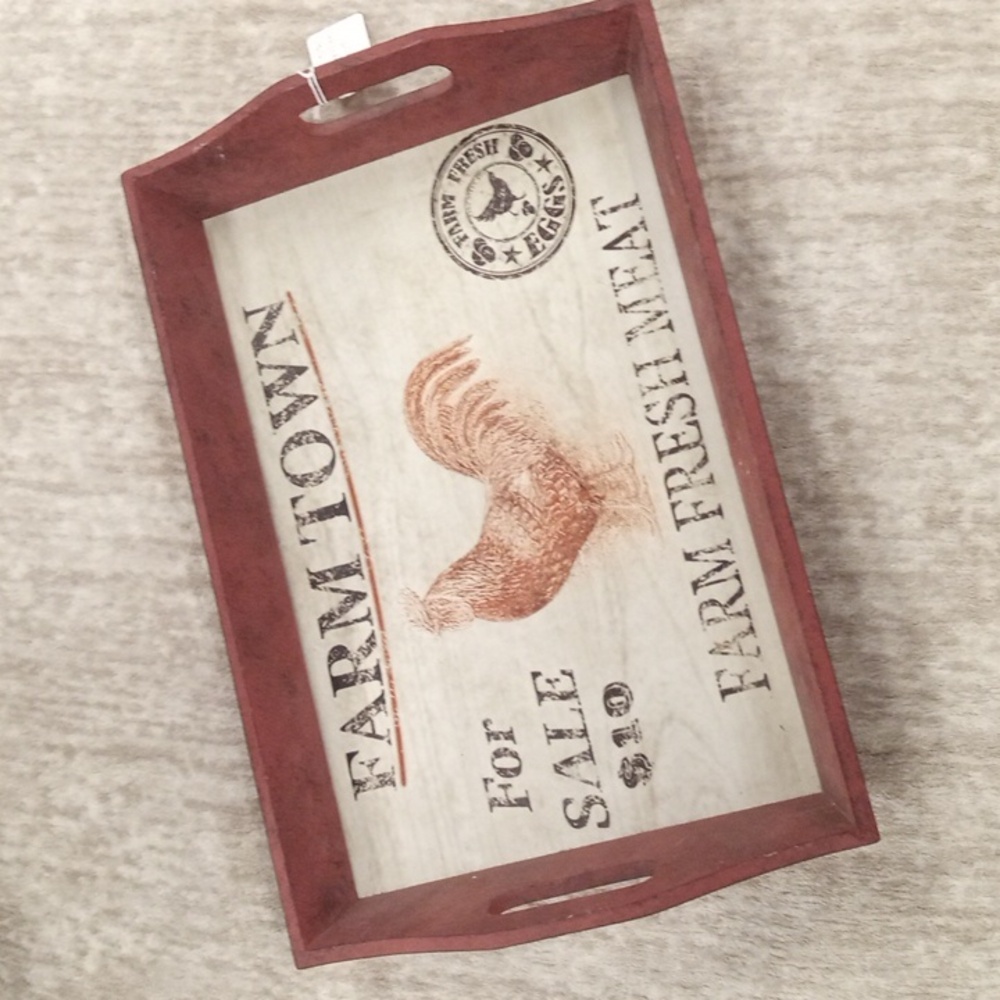 🫟 Sagebrook Home Rooster Tray